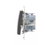 Simon 54 WMDL-050xxx-046 Łącznik świecznikowy (moduł) 10AX, 250V~, szybkozłącza; brąz mat