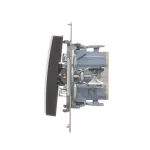 Simon 54 WMDL-060xxx-046 Łącznik schodowy (moduł) 10AX, 250V~, szybkozłącza; brąz mat