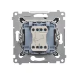 Simon 54 WMDL-061xxx-046 Łącznik schodowy z podświetleniem LED (moduł) 10AX, 250V~, szybkozłącza; brąz mat