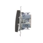 Simon 54 WMDL-071xxx-046 Łącznik krzyżowy z podświetleniem LED (moduł) 10AX, 250V~, szybkozłącza; brąz mat