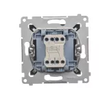 Simon 54 WMDL-071xxx-046 Łącznik krzyżowy z podświetleniem LED (moduł) 10AX, 250V~, szybkozłącza; brąz mat