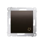 Simon 54 WMDL-090xxx-046 Przycisk „dzwonek” (moduł) 10AX, 250V~, szybkozłącza; brąz mat