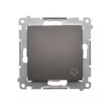 Simon 54 WMDL-090xxx-046 Przycisk „dzwonek” (moduł) 10AX, 250V~, szybkozłącza; brąz mat