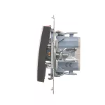 Simon 54 WMDL-090xxx-046 Przycisk „dzwonek” (moduł) 10AX, 250V~, szybkozłącza; brąz mat