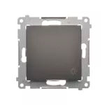 Simon 54 WMDL-080xxx-046 Przycisk „światło” (moduł) 10AX, 250V~, szybkozłącza; brąz mat