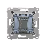 Simon 54 WMDL-0P0x2x-046 Przycisk pojedynczy zwierny bez piktogramu (moduł) 16AX, 250V~, zaciski śrubowe; brąz mat