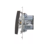 Simon 54 WMDL-011xP2-046 Przycisk pojedynczy zwierny z podświetleniem LED bez piktogramu (moduł) 16AX, 250V~, zaciski śrubowe; brąz mat