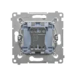 Simon 54 WMDL-011xP2-046 Przycisk pojedynczy zwierny z podświetleniem LED bez piktogramu (moduł) 16AX, 250V~, zaciski śrubowe; brąz mat