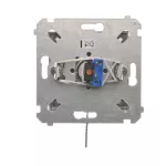 Simon 54 WMDL-0K01xx-046 Łącznik na kluczyk jednobiegunowy (moduł) 2 pozycyjny „0-I” styk N/O, 5 A, 250~. Możliwość wyjęcia klucza w każdej pozycji; brąz mat