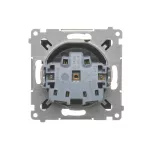 Simon 54 WMDW-00111x-046 Gniazdo wtyczkowe z uziemieniem i przesłonami (moduł) 16A, 250V~, zaciski śrubowe; brąz mat