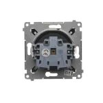 Simon 54 WMDW-0011Sx-046 Gniazdo wtyczkowe z uziemieniem i przesłonami (moduł) 16A, 250V~, szybkozłącza; brąz mat