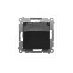 Simon 54 WMDW-53111x-046 Gniazdo wtyczkowe do wersji IP44 Z USZCZELKĄ (moduł) 16A, 250V~, zaciski śrubowe, klapka transparentna; brąz mat Uszczelka do ramek S54 PREMIUM