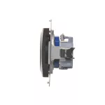 Simon 54 WMDW-01111x-046 Gniazdo DATA z kluczem uprawniającym (moduł) 16A, 250V~, zaciski śrubowe; brąz mat