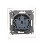 Simon 54 WMDW-521111-048 Gniazdo Schuko do wersji IP44 z przesłonami z uszczelką ramki (moduł) 16A, 250V~, zaciski śrubowe, klapka transparentna; antracyt