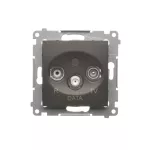 Simon 54 WMDA-06xxxx-046 Gniazdo R-TV-DATA (moduł); brąz mat