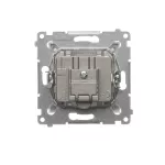 Simon 54 WMDA-07xxxx-011 Gniazdo TV-DATA. Dwa porty wyjściowe typu "F" (moduł). Częstotliwość dla wejścia 5-1000 MHz; biały