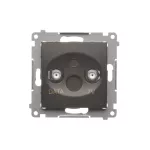 Simon 54 WMDA-07xxxx-046 Gniazdo TV-DATA. Dwa porty wyjściowe typu "F" (moduł). Częstotliwość dla wejścia 5-1000 MHz; brąz mat