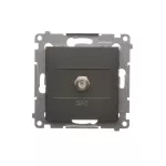 Simon 54 WMDA-05xxxx-046 Gniazdo antenowe SAT pojedyncze (moduł). Do instalacji indywidualnych; brąz mat