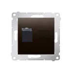 Simon 54 WMDK-0610xx-046 Gniazdo komputerowe pojedyncze RJ45 kategoria 6 z przesłoną przeciwkurzową (moduł); brąz mat