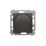 Simon 54 WMDS-004x0x-046 Ściemniacz naciskowo-obrotowy (moduł) 20–500 W; brąz mat