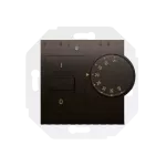 Simon 54 WMDR-02xxxx-046 Regulator temperatury z czujnikiem wewnętrznym (moduł) 16(2) A, 230V~. Montaż na wkręty; brąz mat