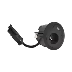 Simon 480 TS48-310E10C00-44 Gniazdo meblowe 1 gn. typ E + ładowarka USB type A złącze w układzie Wieland; czarny