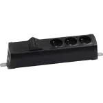 Simon 480 TS48-210E300K0-44 Listwa poszerzona 3 gn. typ E i płytka 2xRJ45 keystone; złącze w układzie Wieland; czarny