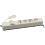 Simon 480 TS48-110E400K0-33 Listwa standardowa 4 gn. typ E i płytka 2xRJ45 keystone; złącze w układzie Wieland; biały