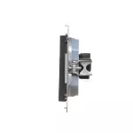 Simon 55 WMDK-16105N-149 Gniazdo komputerowe RJ45 kategoria 5e + telefoniczne RJ12 (moduł); Czarny mat