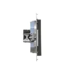 Simon 55 WMDK-16105N-149 Gniazdo komputerowe RJ45 kategoria 5e + telefoniczne RJ12 (moduł); Czarny mat