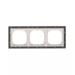 Simon 55 WMDZ-TRD3.149-143 Ramka 3-krotna DUO; Aluminium, podstawa czarna
