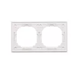 Simon 55 WMDZ-0120xZ-170 Ramka 2-krotna Nature; Szkło mrożone białe