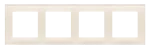 Simon 55 WMDZ-0140xZ-171 Ramka 4-krotna Nature; Szkło mrożone kremowe