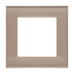 Simon 55 WMDZ-0110xZ-172 Ramka 1-krotna Nature; Szkło mrożone beżowe