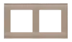 Simon 55 WMDZ-0120xZ-172 Ramka 2-krotna Nature; Szkło mrożone beżowe