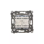 Simon 55 WMDL-TW6-2L2X-111 Łącznik schodowy podwójny z podświetleniem bez piktogramu – osobne podświetlenie dla każdego klawisza (moduł) 10 AX, 250 V~, szybkozłącza; Biały mat