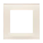 Simon 55 WMDZ-0110xZ-171 Ramka 1-krotna Nature; Szkło mrożone kremowe