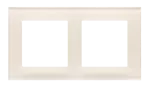 Simon 55 WMDZ-0120xZ-171 Ramka 2-krotna Nature; Szkło mrożone kremowe