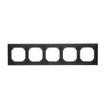 Simon 55 WMDZ-0150xZ-179 Ramka 5-krotna Nature; Szkło mrożone czarne