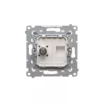 Simon 54 WMDE-011000-011AB Gniazdo ekwipotencjalne pojedyncze (moduł); antybakteryjny biały