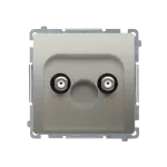 Simon Basic WMUA-07xxxx-H013 Gniazdo antenowe TV-DATA (moduł) 1x wejście: 5–1000 MHz; satynowy