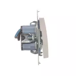 Simon 54 WMDL-Z10005-011 Łącznik dwubiegunowy podwójny (moduł) 16AX, 250V~, zaciski śrubowe; biały