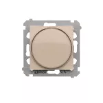 Simon 54 WMDS-004xLx-041 Ściemniacz obrotowy do LED ściemnialnych 230 V (moduł) 2–250 W; kremowy. Maksymalna ilość zródeł LED - 10 szt.