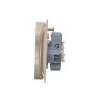 Simon 54 WMDW-00210Y-041 Gniazdo wtyczkowe z uziemieniem podwójne, z funkcją niezmienności faz, 16A, 250V~, zaciski śrubowe. Kompletne - nie do ramek; kremowy