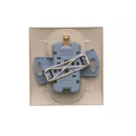 Simon 54 WMDW-00210Y-041 Gniazdo wtyczkowe z uziemieniem podwójne, z funkcją niezmienności faz, 16A, 250V~, zaciski śrubowe. Kompletne - nie do ramek; kremowy