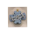 Simon 54 WMDW-00210Z-041 Gniazdo wtyczkowe z uziemieniem podwójne, z funkcją niezmienności faz, z przesłonami, 16A, 250V~, zaciski śrubowe. Kompletne - nie do ramek; kremowy