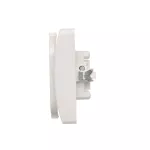 Simon Basic WMBW-12211x-1013 Gniazdo wtyczkowe z uziemieniem Schuko podwójne, z przesłonami torów prądowych; biały