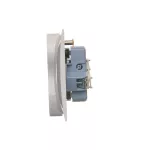 Simon 54 WMDW-00210Z-011 Gniazdo wtyczkowe z uziemieniem podwójne, z funkcją niezmienności faz, z przesłonami, 16A, 250V~, zaciski śrubowe. Kompletne - nie do ramek; biały