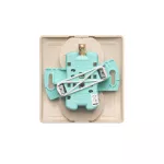 Simon Basic WMBW-102101-9011 Gniazdo wtyczkowe z uziemieniem podwójne, z funkcją niezmienności faz, 16A, 250V~, zaciski śrubowe. Kompletne - nie do ramek; beż