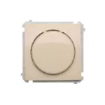 Simon Basic WMUR-01010x-9011 Ściemniacz naciskowo-obrotowy jednobiegunowy do LED ściemnialnych 230V (moduł); beż